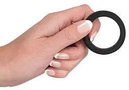 Ерекційне кільце Black Velvets Cock Ring 3.8 см чорний - мініатюра 7