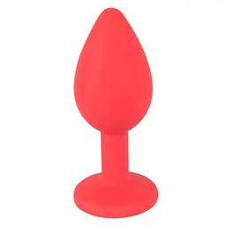 Анальна пробка - Colorful Joy Jewel Red Plug Small - мініатюра 3