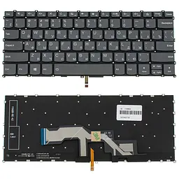 Клавіатура для ноутбука LENOVO (IdeaPad: S540-13ARE) rus, black, без кадру, підсвічування клавіш