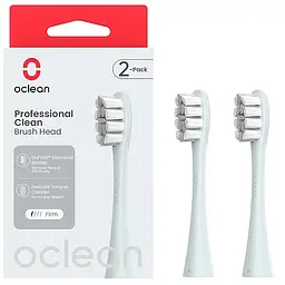 Насадки для зубної щітки Oclean Brush Head for One SE Air X F1 2шт P1C9 Silver - мініатюра 2