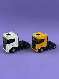Трейлер металопластиковий тагяч фура головка сканія Scania автопром AP7539AB бат, світло, звук, у короб.15*7*10см