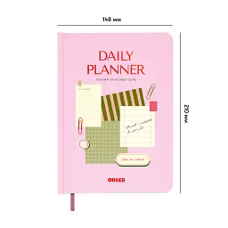Планер-щоденник «Daily planner» рожевий - мініатюра 2