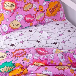 Комплект постільної білизни MirSon Kids Time 17-0512 Bombs pink дитячий - мініатюра 6