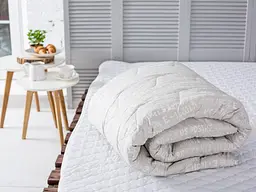 Ковдра Novita двоспальна 172х205 см вовняна стьогана бязь бежевий 40-0915 beige (19170)