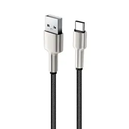 Дата кабель USB 2.0 AM to Lightning 1.0m head metal black ColorWay (CW-CBUL046-BK) - мініатюра 5