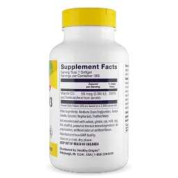 Вітамін Д3 Healthy Origins Vitamin D3 in MCT Oil 2000 МО 360 гелевих капсул - мініатюра 2