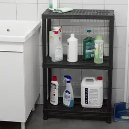 Стелаж Toomax Universal Vent 63-3 на 3 полиці 60х30х95 см чорний (00-00005684) - мініатюра 3
