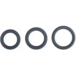 Набір ерекційних кілець Boners 3-Piece Cock Ring Set 3 шт. сірий