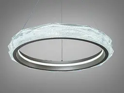 Сучасна LED-люстра Diasha MD3528/500CG шампань 51 Вт з пультом, 50 см - мініатюра 4