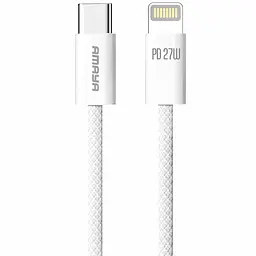 Дата кабель Amaya CL64 Type-C to Lightning 27W (1m) White