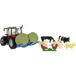 Набір моделей Britains Трактор Massey Ferguson 5612 з вилами та фігурками 1:32 (43205) - мініатюра 2