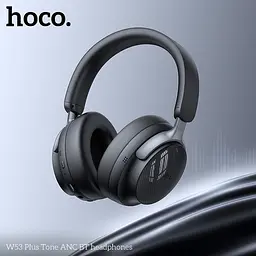 Бездротові накладні навушники HOCO W53 Plus Tone ANC BT headphones Classic Black (6942007646604) - мініатюра 4