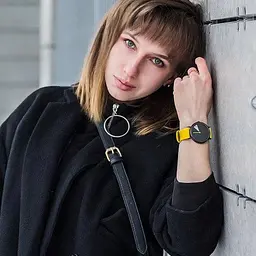 Жіночий наручний годинник Shengke Bright (Жовтий) - мініатюра 4