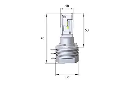 Комплект світлодіодних ламп Sho-Me F3 H15 20W - мініатюра 2
