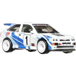 Колекційна модель машинки Hot Wheels Преміальні автівки '93 Ford Escort RS Cosworth біла (GJT68/HKF17) - мініатюра 4