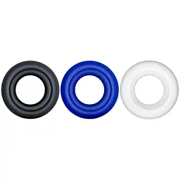 Набір ерекційних кілець Lovetoy Power Plus Cock Ring Series Triple Donut 3 шт. мульти