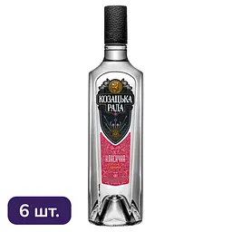 Упаковка горілки Козацька Рада Класична 40% 4.2 л (0.7 л x 6 шт.)