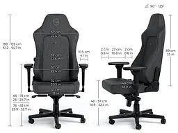 Крісло геймерське Noblechairs Hero Series TX Anthracite (NBL-HRO-TX-ATC) - мініатюра 8