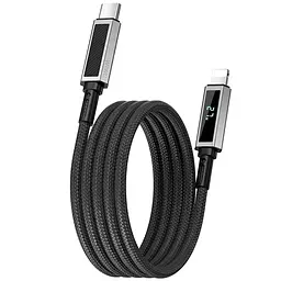 Дата кабель WIWU C080 Warriors Type-C to Lightning 27W 1 м Black - мініатюра 4