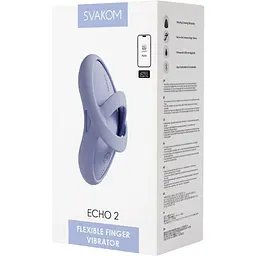 Кліторальний вібратор Svakom Echo 2 Sky Blue - мініатюра 7