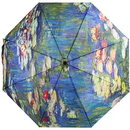 Жіноча складана парасолька механічна Happy Rain 96 см різнобарвна