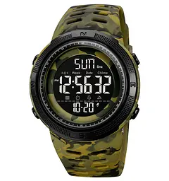 Чоловічий наручний годинник Skmei 2070 спортивні Green Camo, 2070CMGN (19151)
