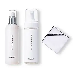 Набір для 2-етапного очищення нормальної шкіри Hillary Double Skin Cleansing + Муслінова серветка для очищення обличчя