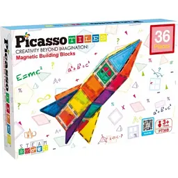 Конструктор Picasso магнітний Tiles Magnetic Building Blocks 36 деталей (817338027971)