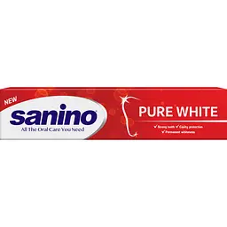 Зубна паста Sanino Pure White Відбілювальна 90 мл - мініатюра 2