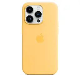 Чохол Silicone Case with MagSafe для Apple iPhone 14 Pro Sunglow AAA [77425] - мініатюра 3
