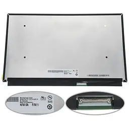 Матриця 15.6 B156ZAN05.0 3840х2160, 40pineDP, IPS, 120Hz, LED, SLIM без планок та вушок, глянець, роз'єм праворуч знизу для ноутбука