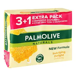 Мило Palmolive Натурель Молочко та Мед 3+1 90 г - мініатюра 2
