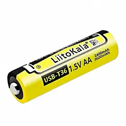 Акумулятор AA, LitoKala T36 1.5V, Type C роз'єм 2400mAh, ОРИГИНАЛ