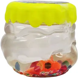 В'язка маса слайм Danko Toys Crystal Slime CS-01-01U з намистинками жовта