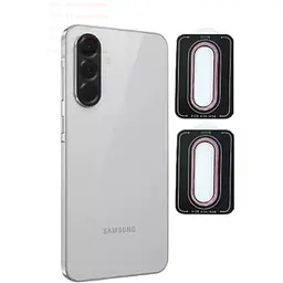 Захисне скло DK для Samsung Galaxy A56 A566 на камеру Lens Metal Ring Eagle Eye 020527 pink 2 шт.