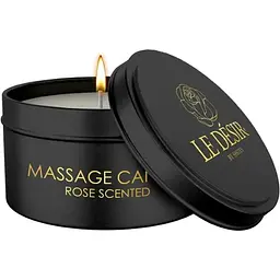 Масажна свічка - Le Desir Erotic Massage Candle Rose Scented, 100 г