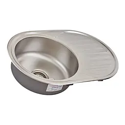 Кухонна мийка Zerix Z7750-08-180E satin ZM0596, Нержавіюча сталь - мініатюра 2
