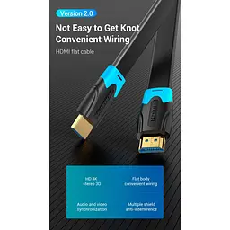 Кабель Vention HDMI-HDMI V 2.0 1.5 м (AAKBG) - мініатюра 3