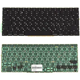 Клавіатура для ноутбука APPLE (MacBook Pro Retina: A1708 (2016-2017)) rus, чорний, BIG Enter, підсвічування