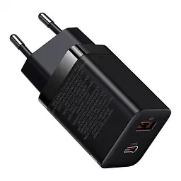Мережевий зарядний пристрій Baseus Super Si Pro Quick Charger 1USB + 1Type-C 30W CCSUPP-E01 Black