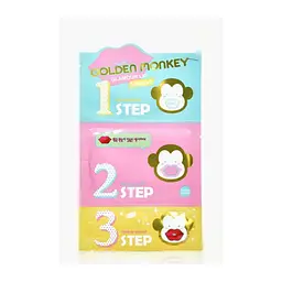 Набір патчів для губ Holika Holika Golden Monkey Glamour Lip 3-Step Kit