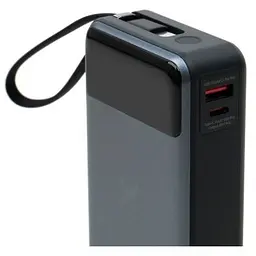 Батарея універсальна Vinga 20000 mAh 65W Display USB-C Cable Grey (VPBB2065C) - мініатюра 8