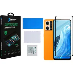 Захисне скло BeCover для Oppo Reno7 Black (707605) - мініатюра 2