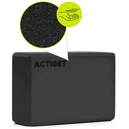 Блок для йоги Actiget EVA 23 x 15 x 7.5 см ACT0058 Black - мініатюра 7