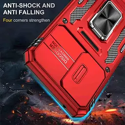Ударостійкий чохол Camshield Army Ring для Samsung Galaxy A57 5G Червоний / Red - мініатюра 7