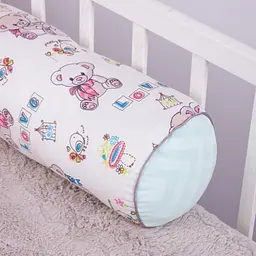 Валики-бортики MirSon Kids Time 18-0005 Kind Bear захисні білі 2 шт. - мініатюра 4
