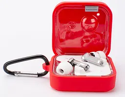 Чохол-накладка DK Silicone Candy Friendly з карабіном для Nothing Ear (2) (red) - мініатюра 4