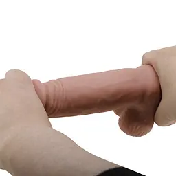 Фалоімітатор Sliding Skin Bendable 7.6, тілесний PRETTY LOVE BW-008108NRG 103590 - мініатюра 2