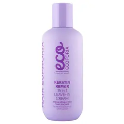 Крем для волосся Ecoforia Hair Euphoria Keratin Repair 15 in 1, незмивний, 200 мл