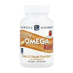Омега-3 риб'ячий жир Nordic Naturals Daily Omega Kids натуральний fruit для серця, мозку та зору 30 софтгелів